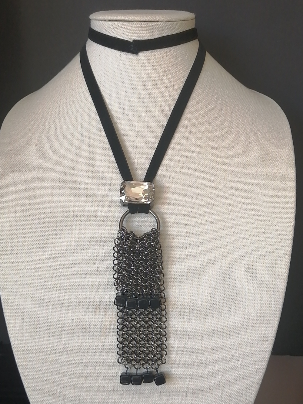 RARE 1980s-90s Japanese Canadian Modernist Designer KIEN Statement Necklace
